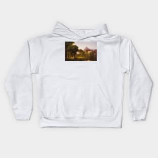 Dream of Arcadia by Thomas Cole Kids Hoodie